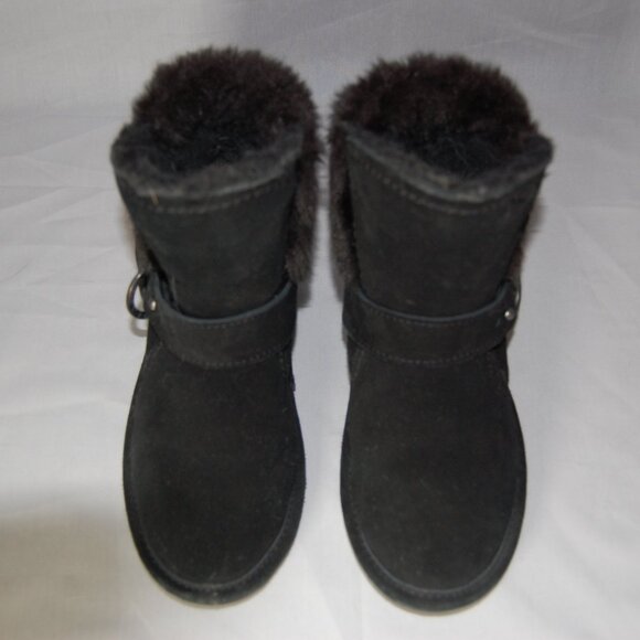 Bearpaw Koko Suede Boots w/ Buckle Size 1 Youth - Picture 3 of 9
